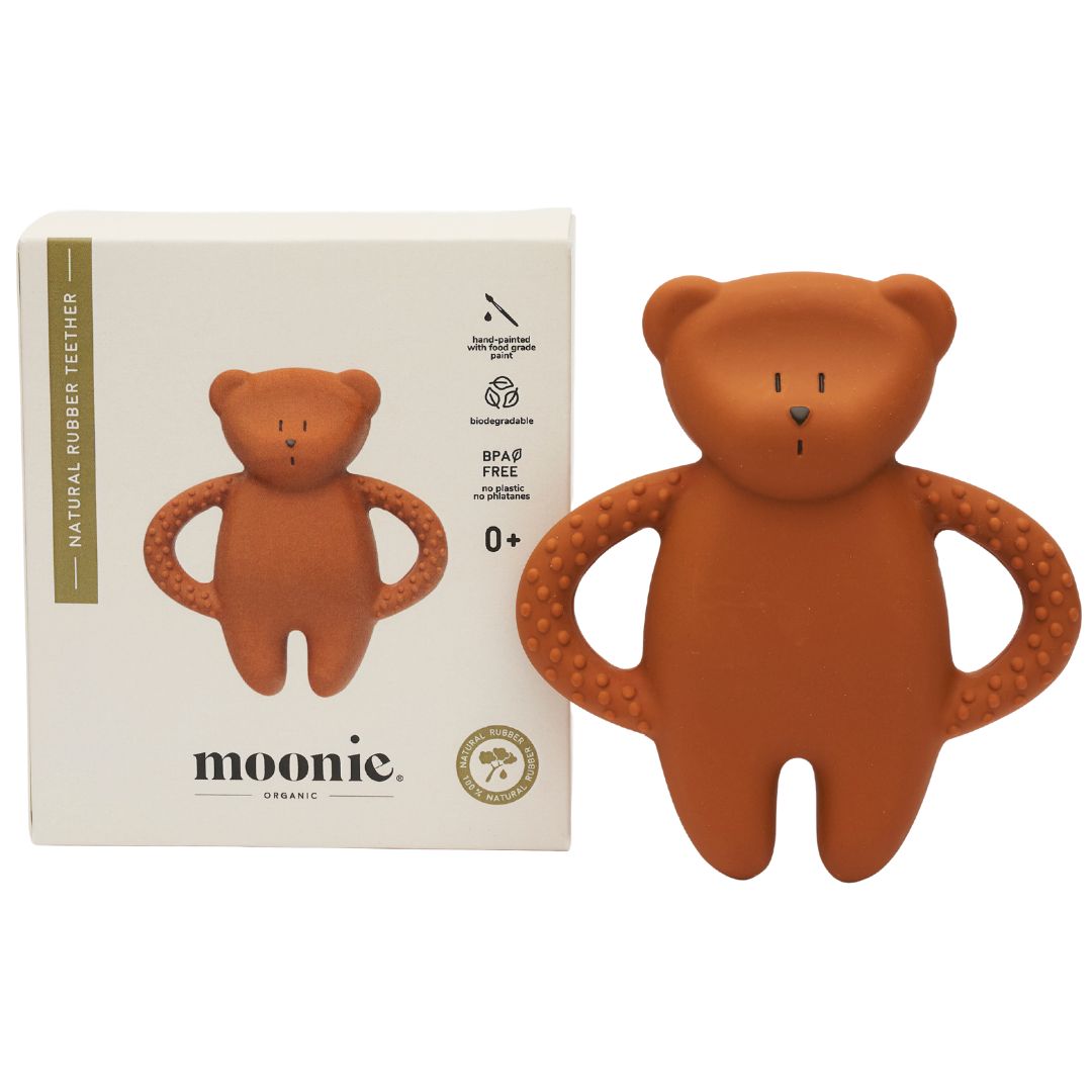 moonie bijtring bear - caramel natur | T-BCAR | 3