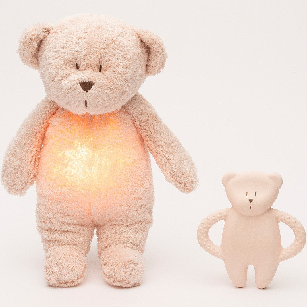 moonie bijtring bear - rose natur | T-BRO | 2