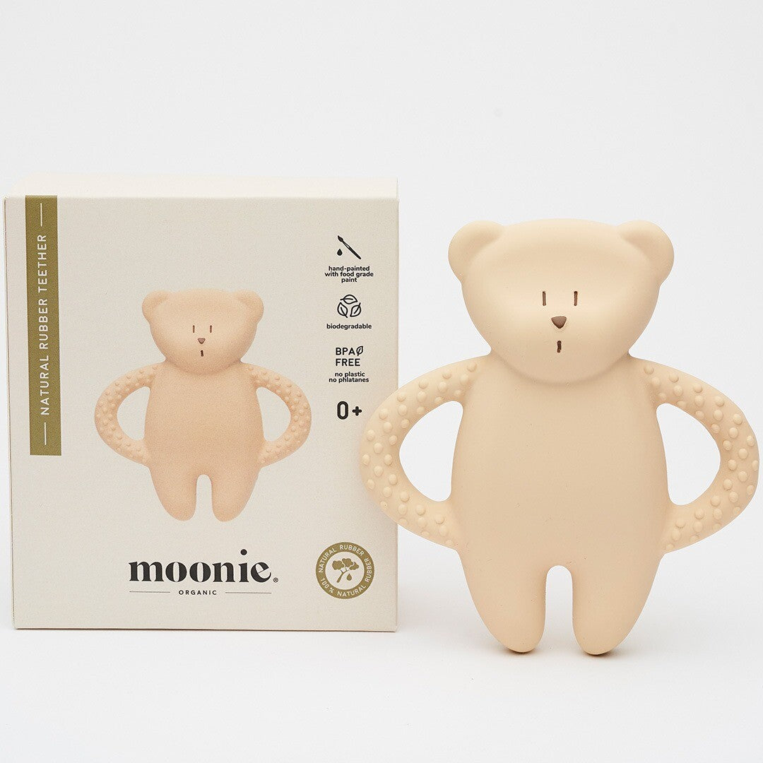 moonie bijtring bear - sand natur | T-BSA | 3
