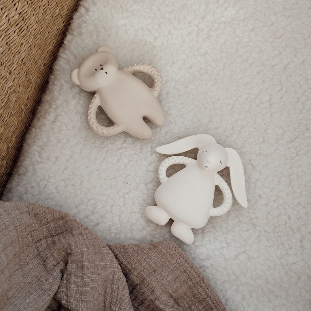 moonie bijtring bunny - cream | T-BCR | 2