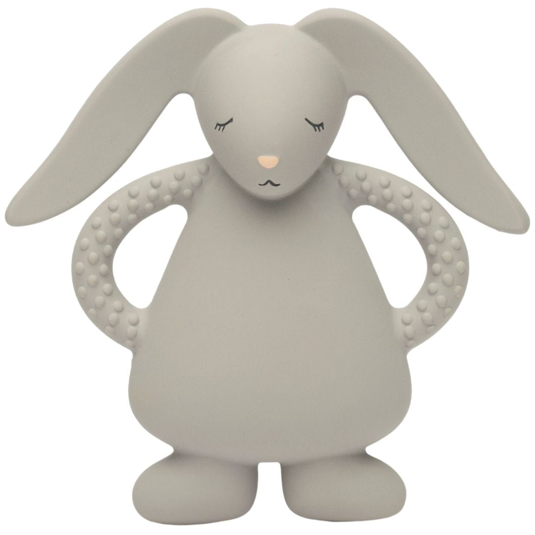 moonie bijtring bunny - silver | T-BSI | 0