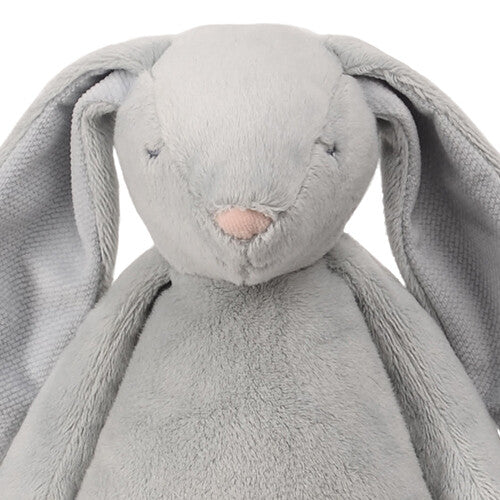 moonie knuffelkonijn met nachtlamp en geluid - silver - 28 cm | MOO1005 | 6