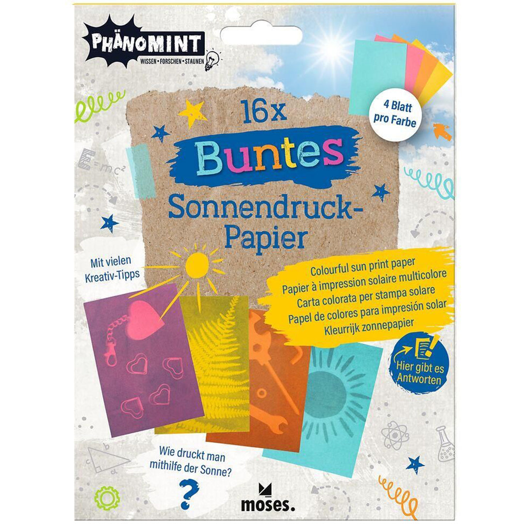 moses. phäntomint zonnepapier A5 - gekleurd - 10st | MOS-30365 | 1