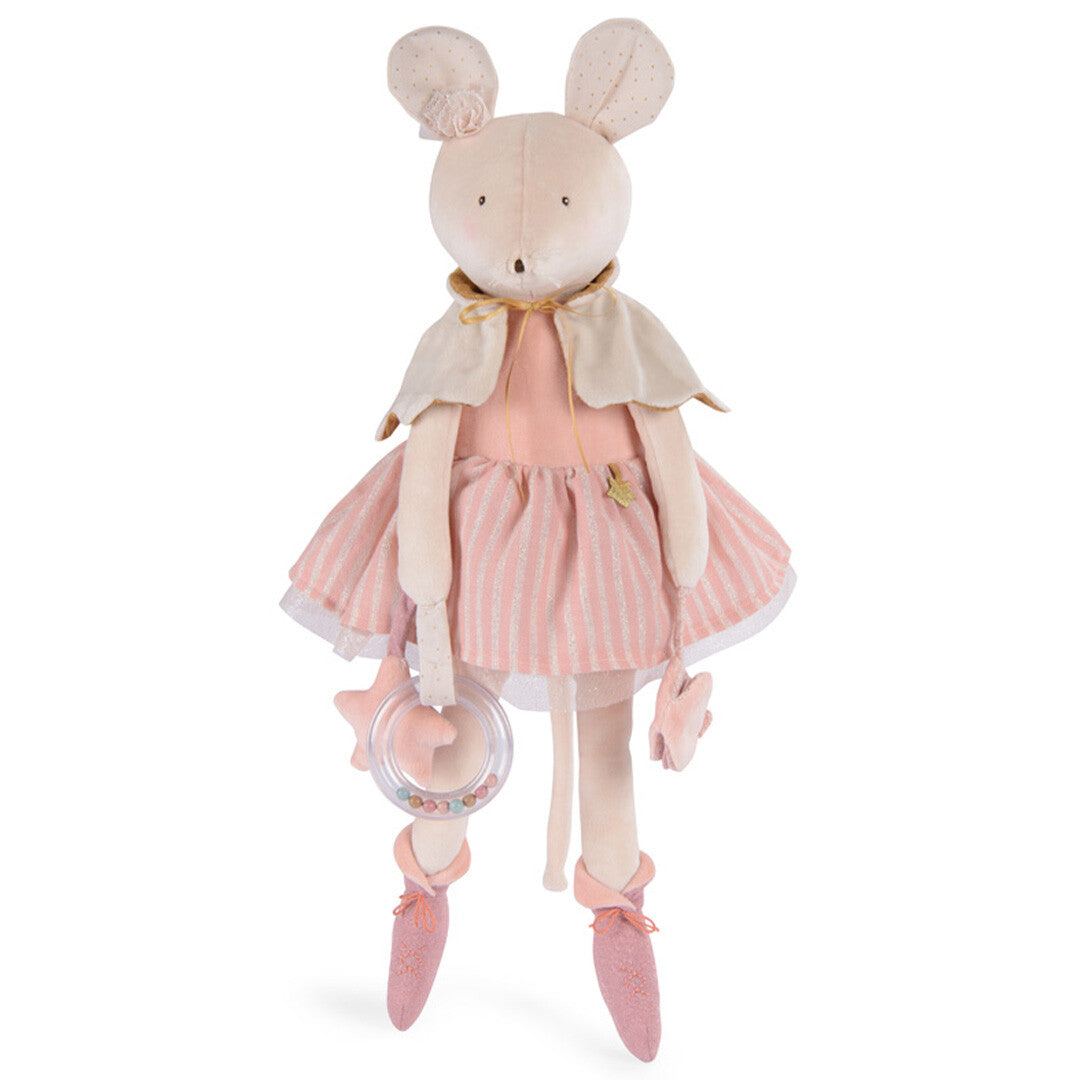 moulin roty activiteitenknuffel muis la petite école de danse - 57 cm | 667078  | 0