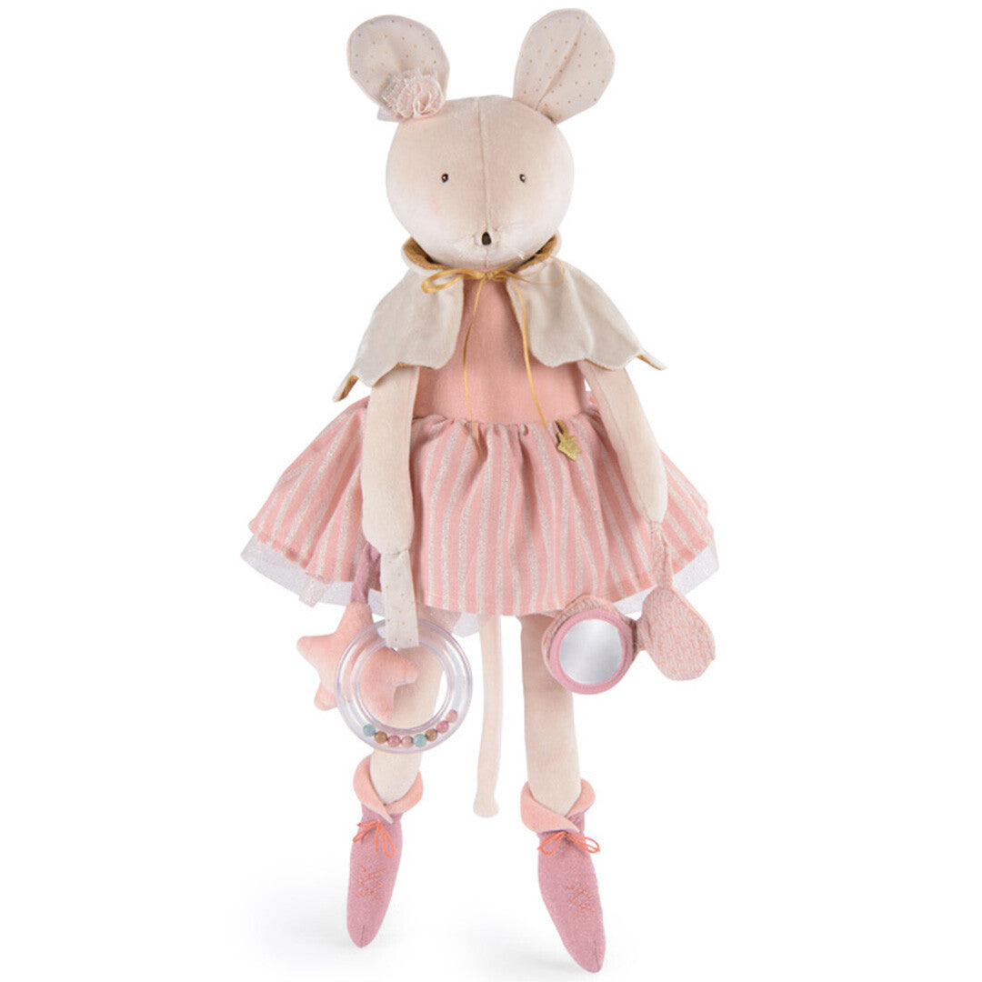 moulin roty activiteitenknuffel muis la petite école de danse - 57 cm | 667078  | 2