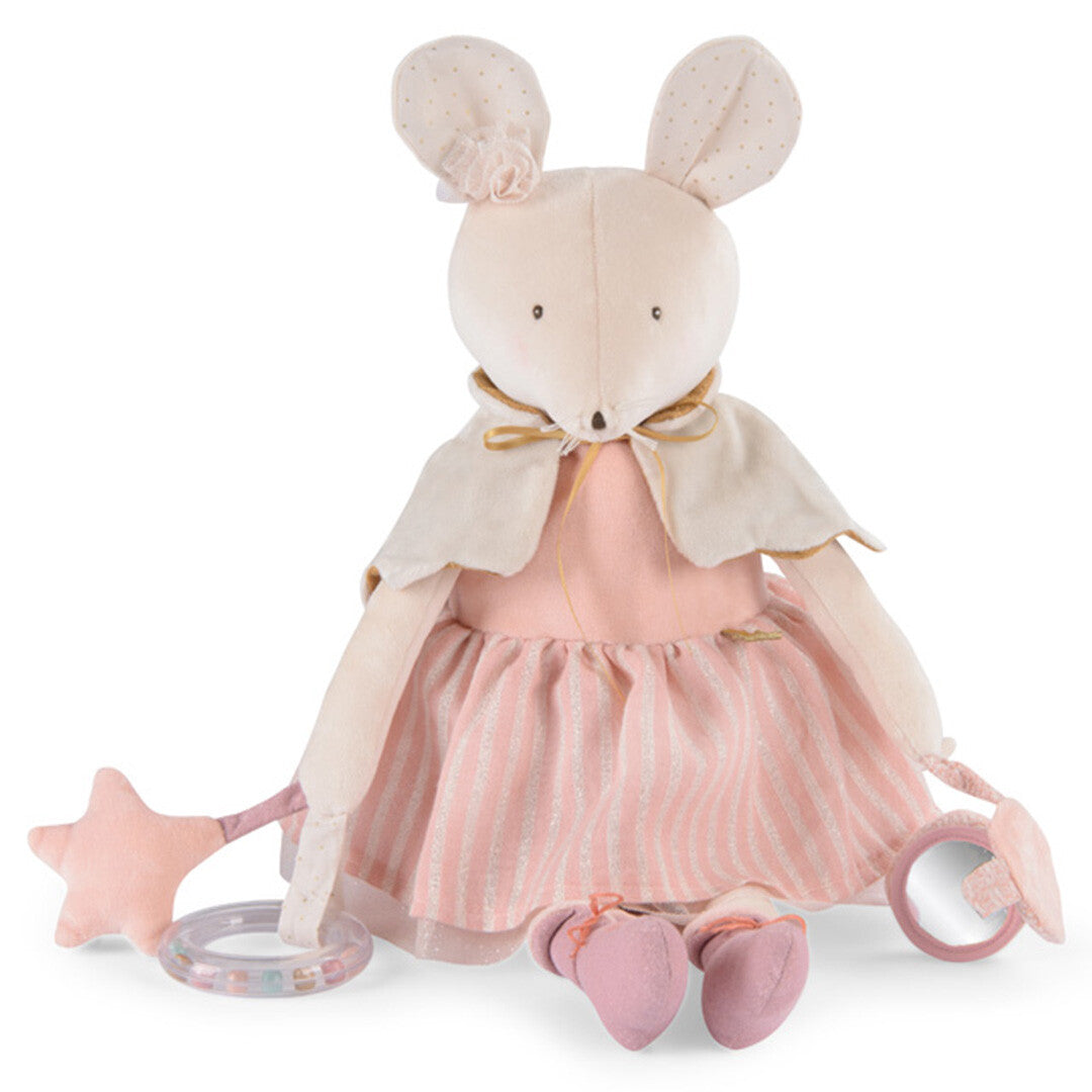 moulin roty activiteitenknuffel muis la petite école de danse - 57 cm | 667078  | 3