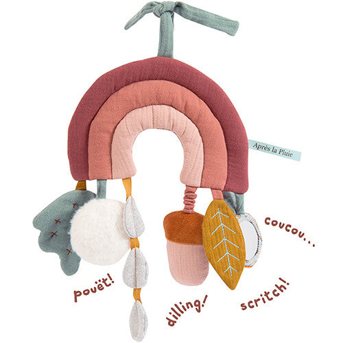 moulin roty activiteitenknuffel regenboog - 29 cm | 715075 US | 1