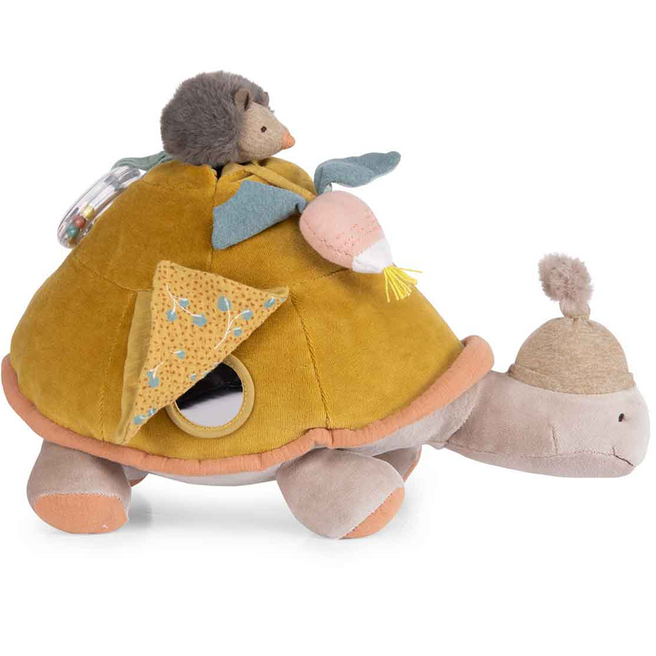 moulin roty activiteitenknuffel zeeschildpad - 20 cm | 678078 | 0