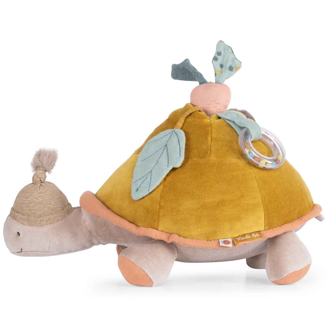 moulin roty activiteitenknuffel zeeschildpad - 20 cm | 678078 | 5