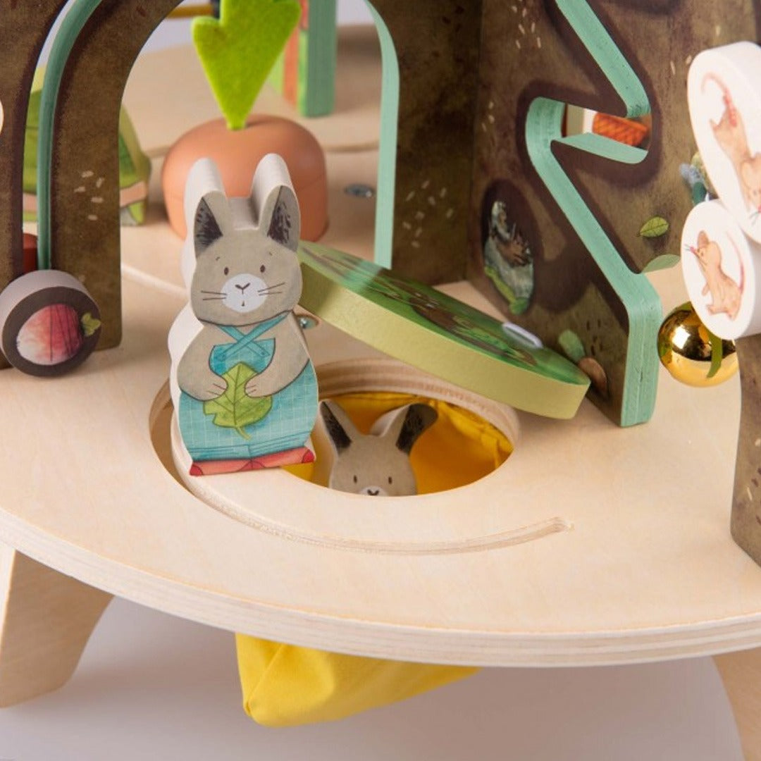 moulin roty activiteitentafel trois petits lapins | 678116 | 5