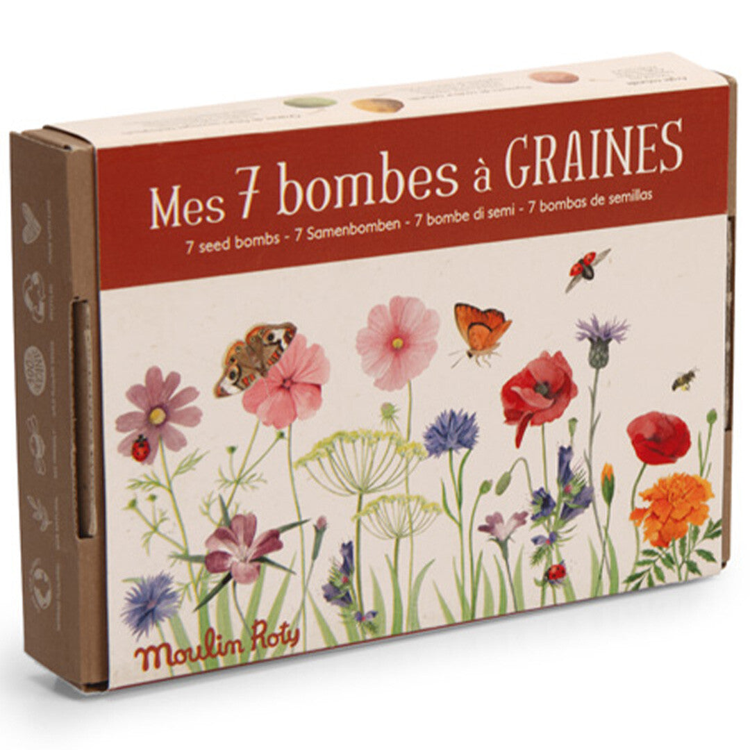 moulin roty bloem bommetjes le jardin du moulin - 7st | 712163 | 0