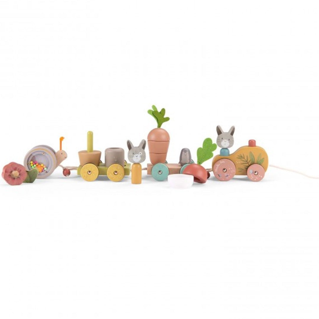 moulin roty blokkentrein trois petits lapins | 678112 | 3