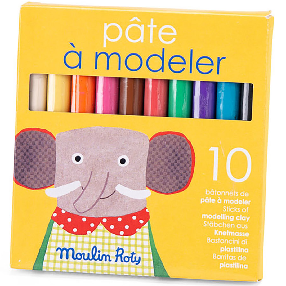 moulin roty boetseerklei les popipop - 10st | 661377 | 3