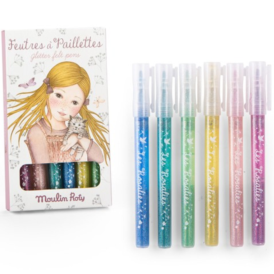 moulin roty glitterstiften - 6st | 710608 | 1