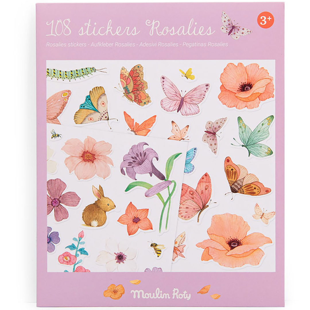 moulin roty herbruikbare stickers les rosalies - 108st | 710187 | 0
