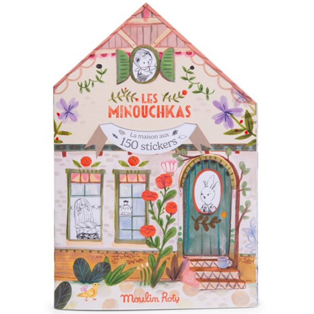 moulin roty kleur- en stickerboek les minouchka's | 681601 | 0