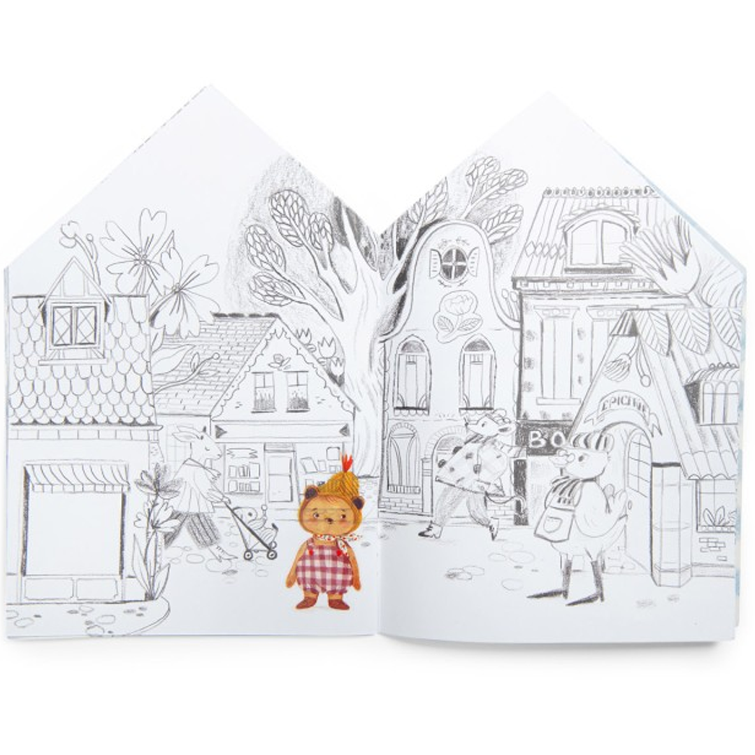 moulin roty kleur- en stickerboek les minouchka's | 681601 | 1