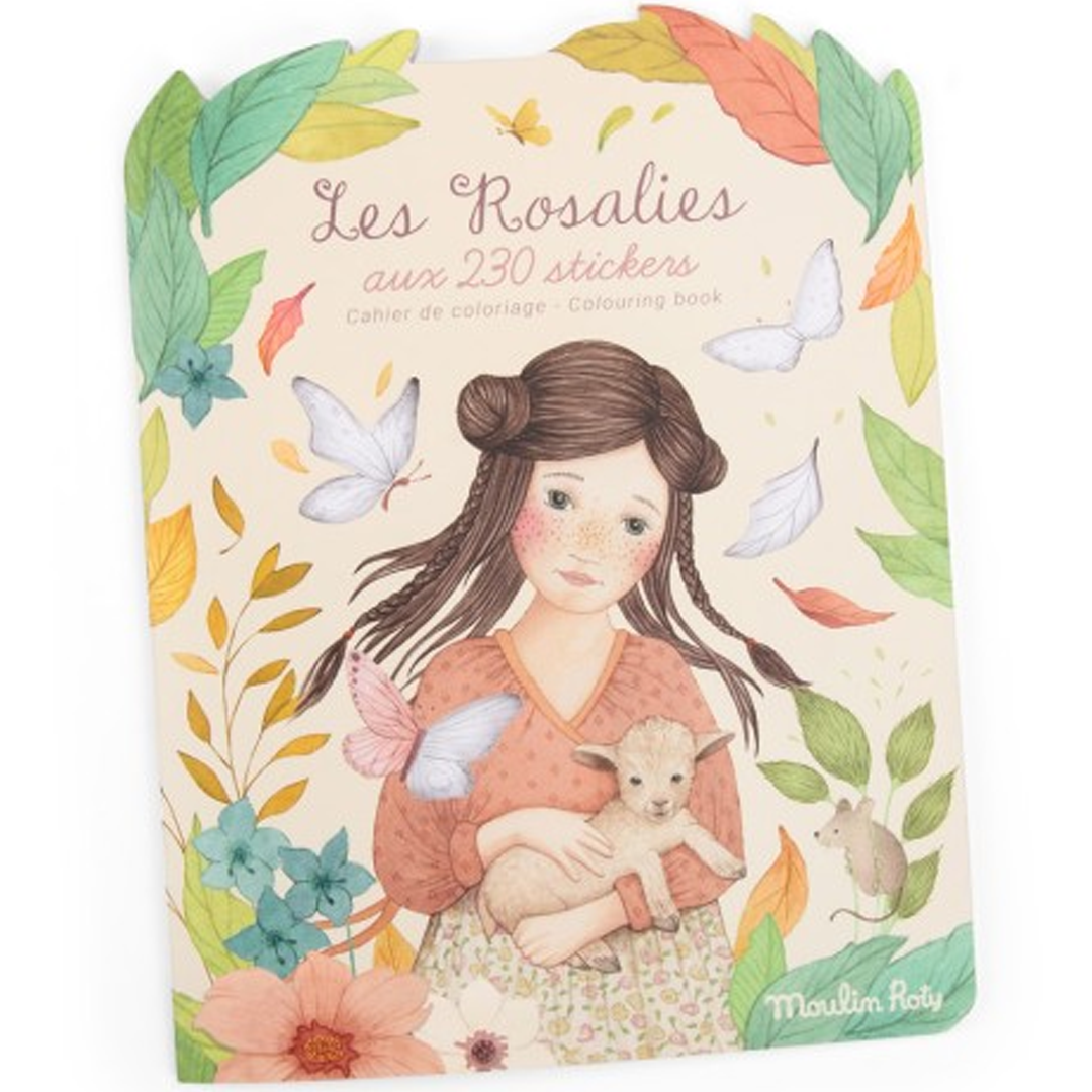 moulin roty kleur- en stickerboek les rosalies | 710185 | 0