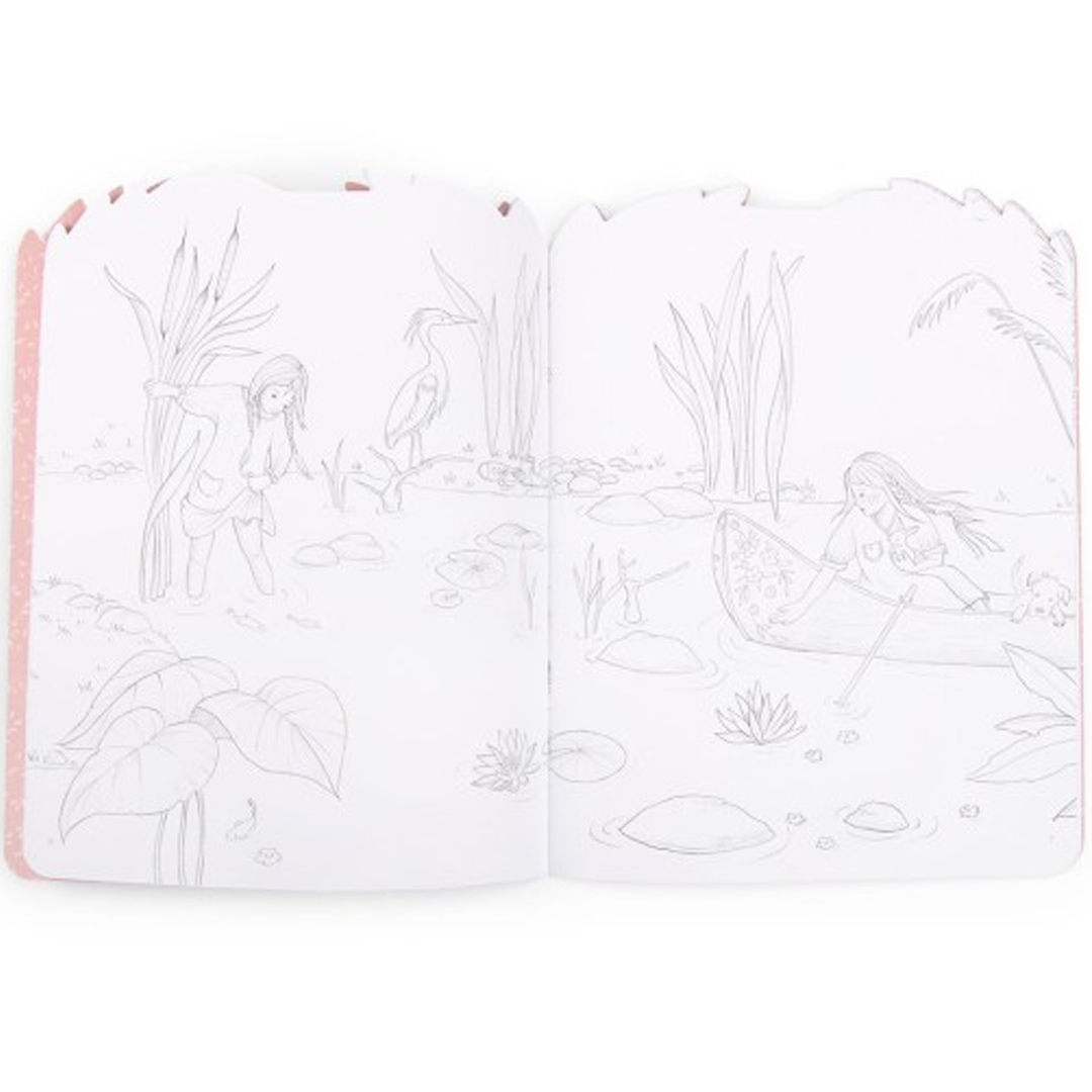 moulin roty kleur- en stickerboek les rosalies | 710185 | 1