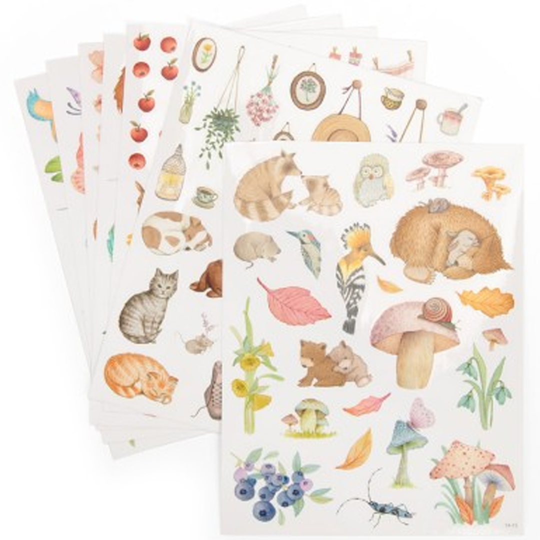 moulin roty kleur- en stickerboek les rosalies | 710185 | 3
