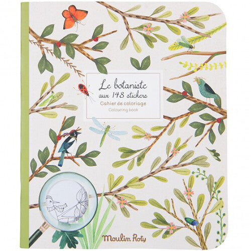 moulin roty kleurboek met stickers de plantkundige | 712606 | 0