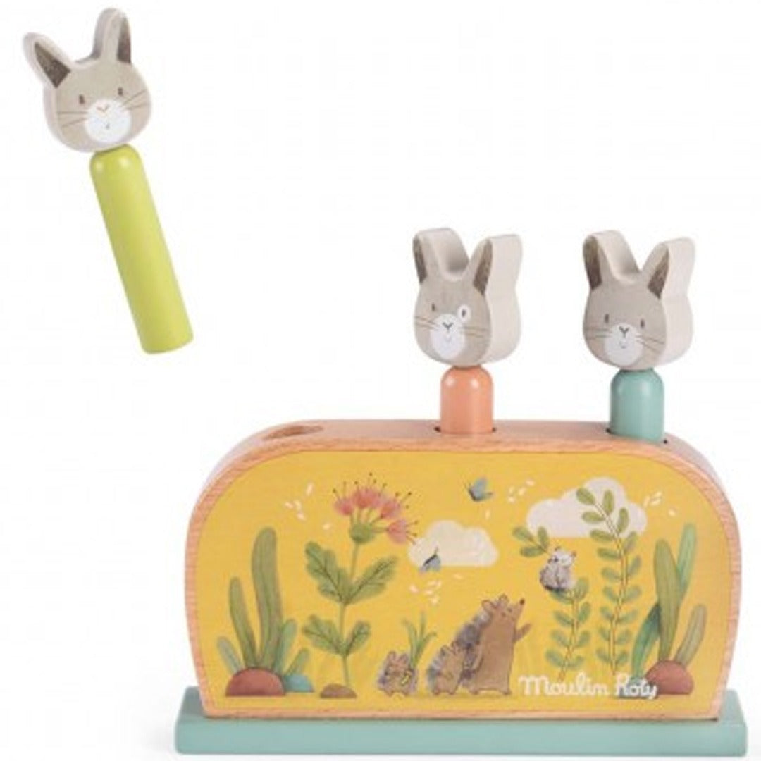moulin roty pop-up spel trois petits lapins | 678110 | 1