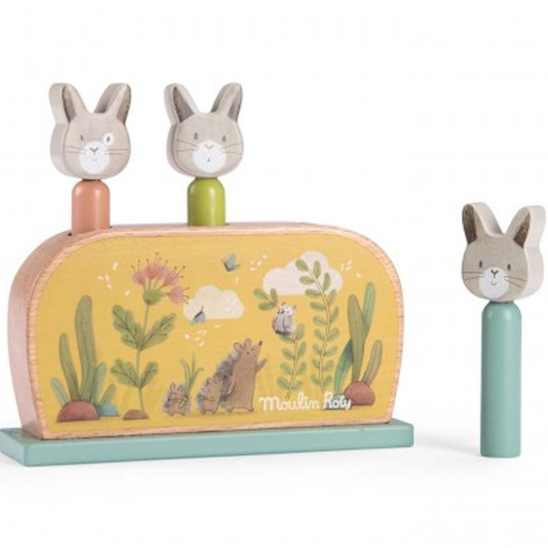 moulin roty pop-up spel trois petits lapins | 678110 | 2