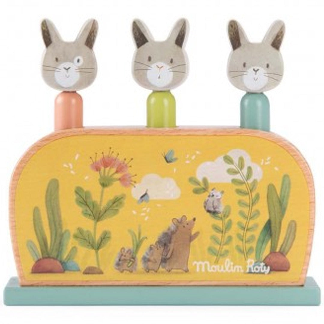moulin roty pop-up spel trois petits lapins | 678110 | 3