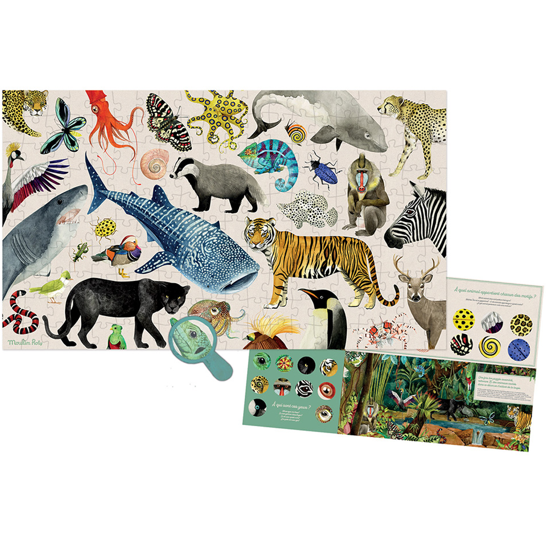 moulin roty puzzel dieren tout atour du monde - 200st | 719440 | 1