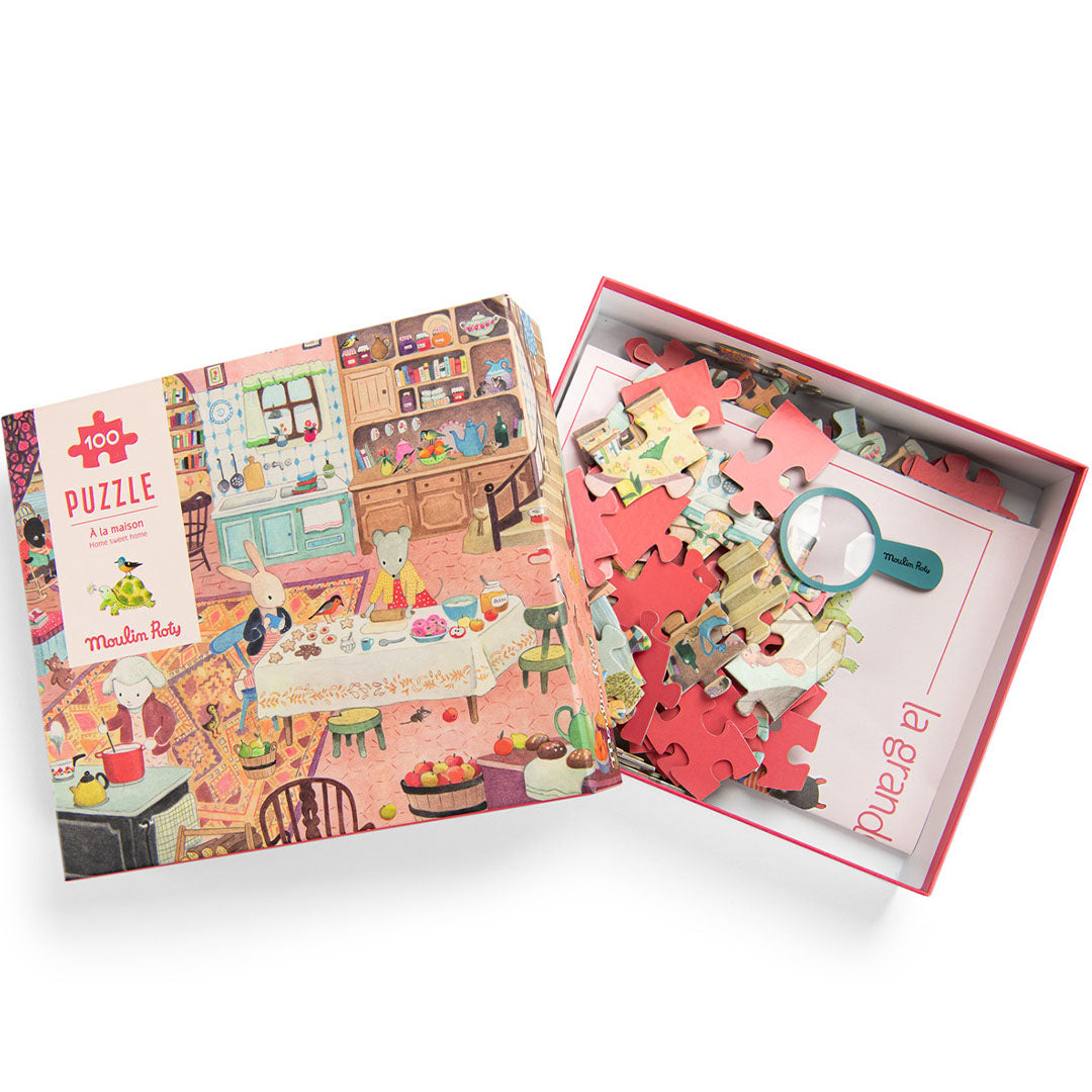 moulin roty puzzel in het huis - la grande famille - 100st | 632441 | 1
