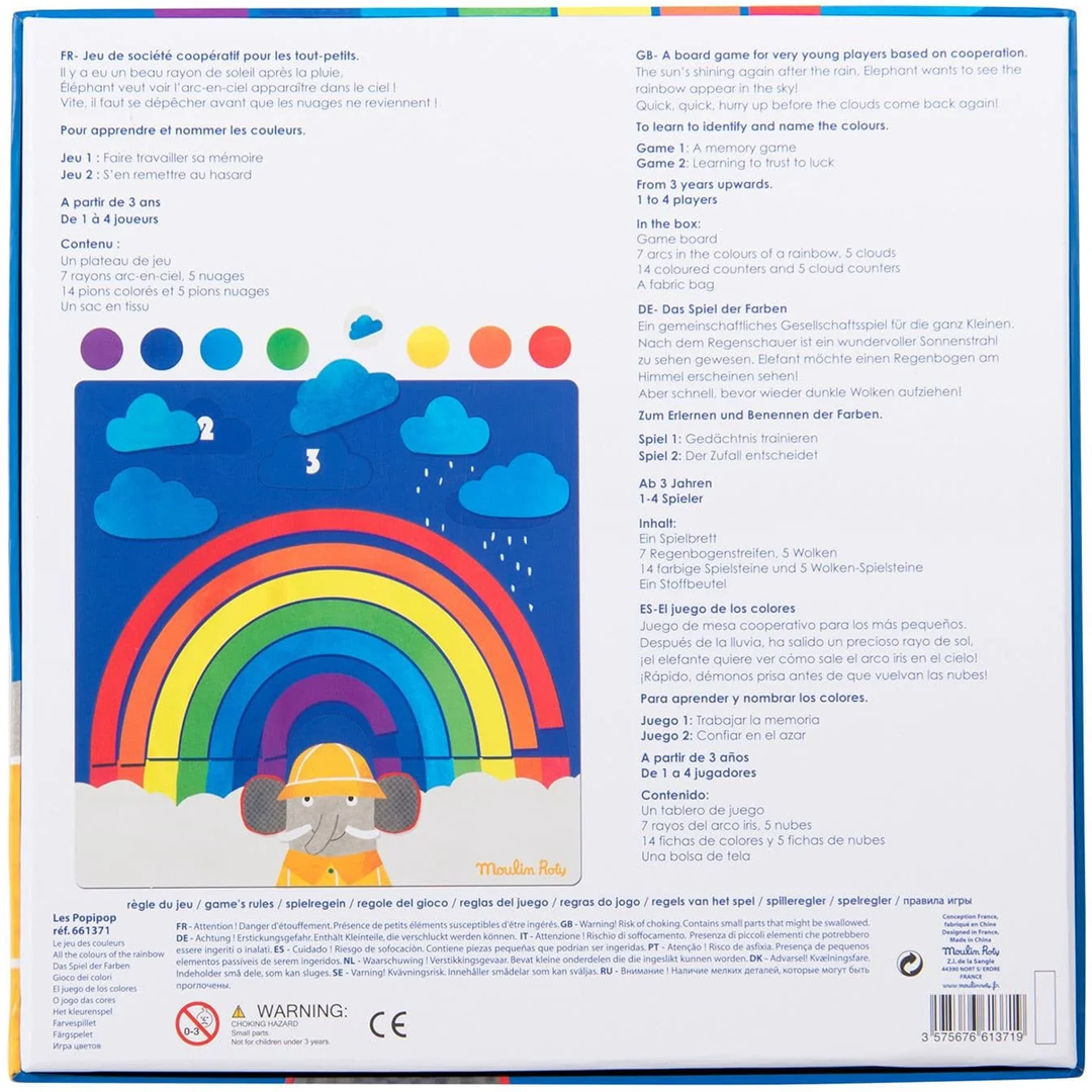 moulin roty regenboogspel les popipop - 10st | 661371 | 3