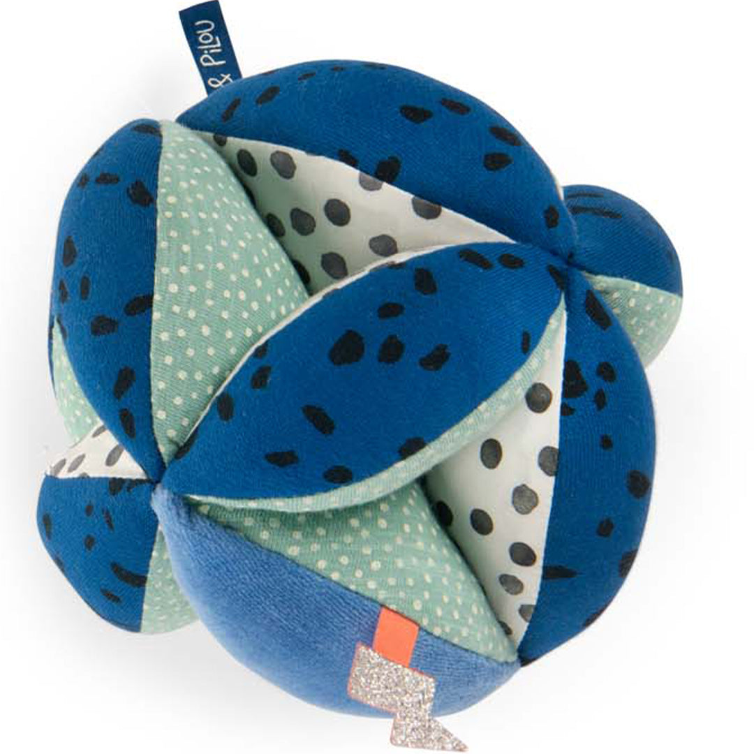 moulin roty sensorische bal puce & pilou - 15 cm | 684021 | 0