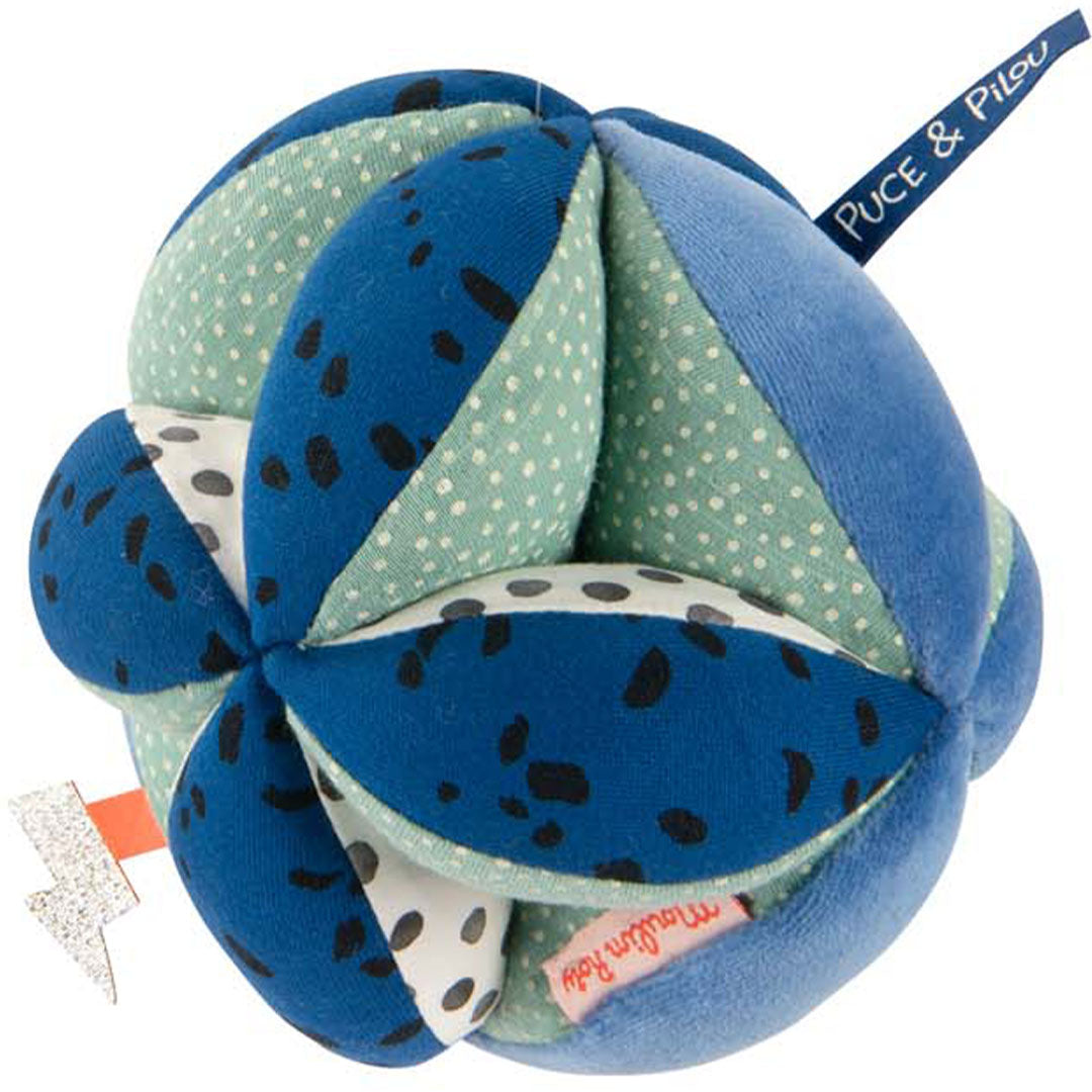 moulin roty sensorische bal puce & pilou - 15 cm | 684021 | 1