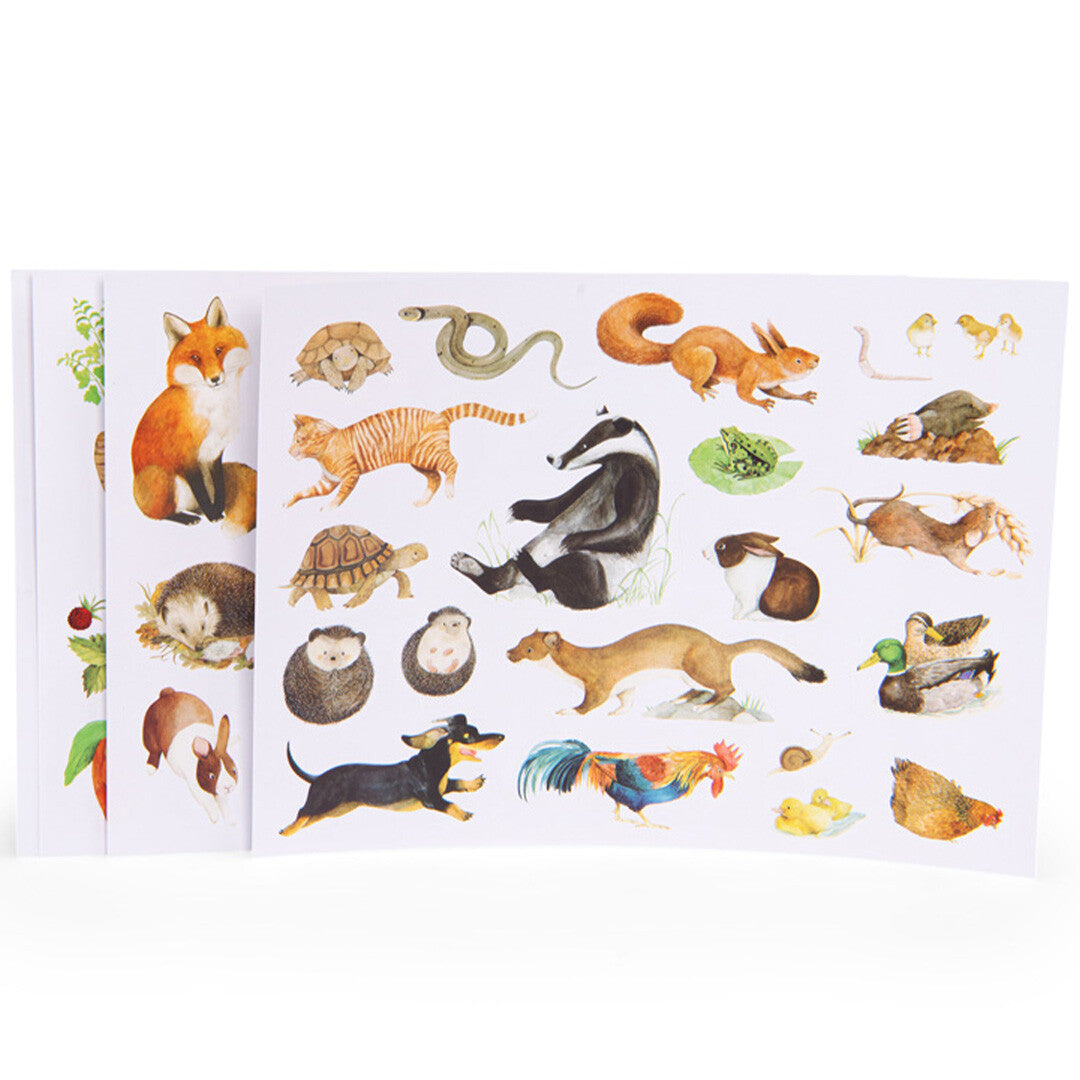 moulin roty stickerset de tuinman le jardin du moulin - 100st | 712185 | 1