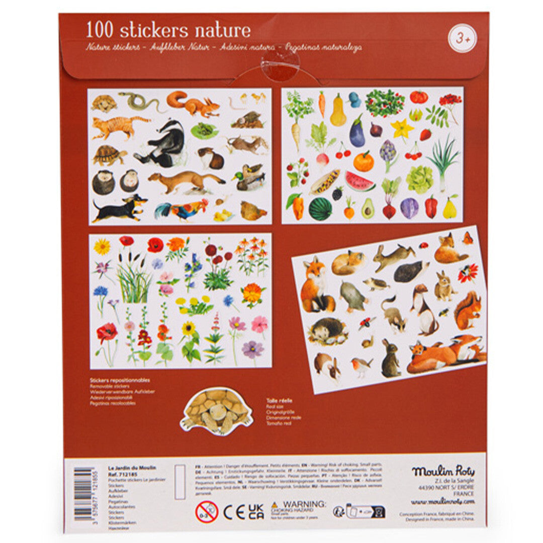 moulin roty stickerset de tuinman le jardin du moulin - 100st | 712185 | 2