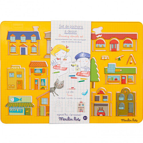moulin roty tekensjablonen - la ville | 713602 | 1