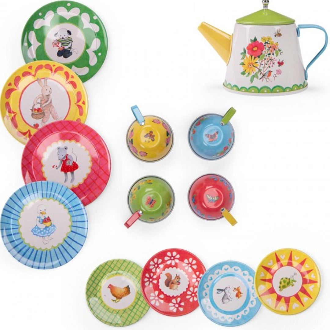 moulin roty theeservies met koffer la grande famille | 632283 | 2