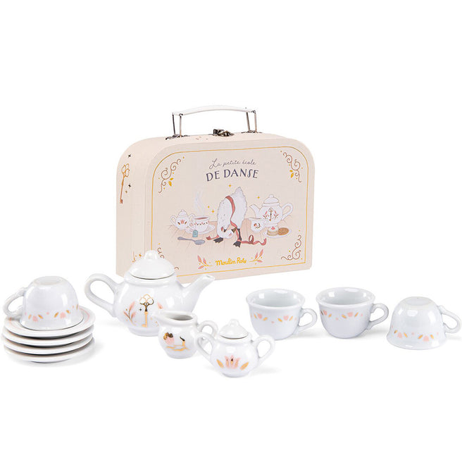 moulin roty theeservies met koffer la petite école de danse | 667152 | 0