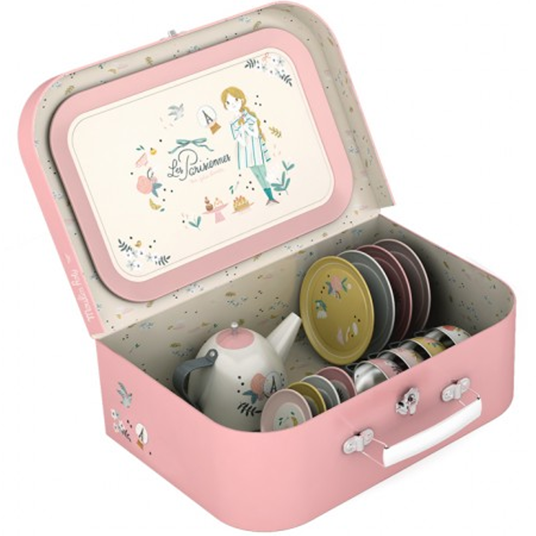 moulin roty theeservies met koffer les parisiennes | 642577 | 0