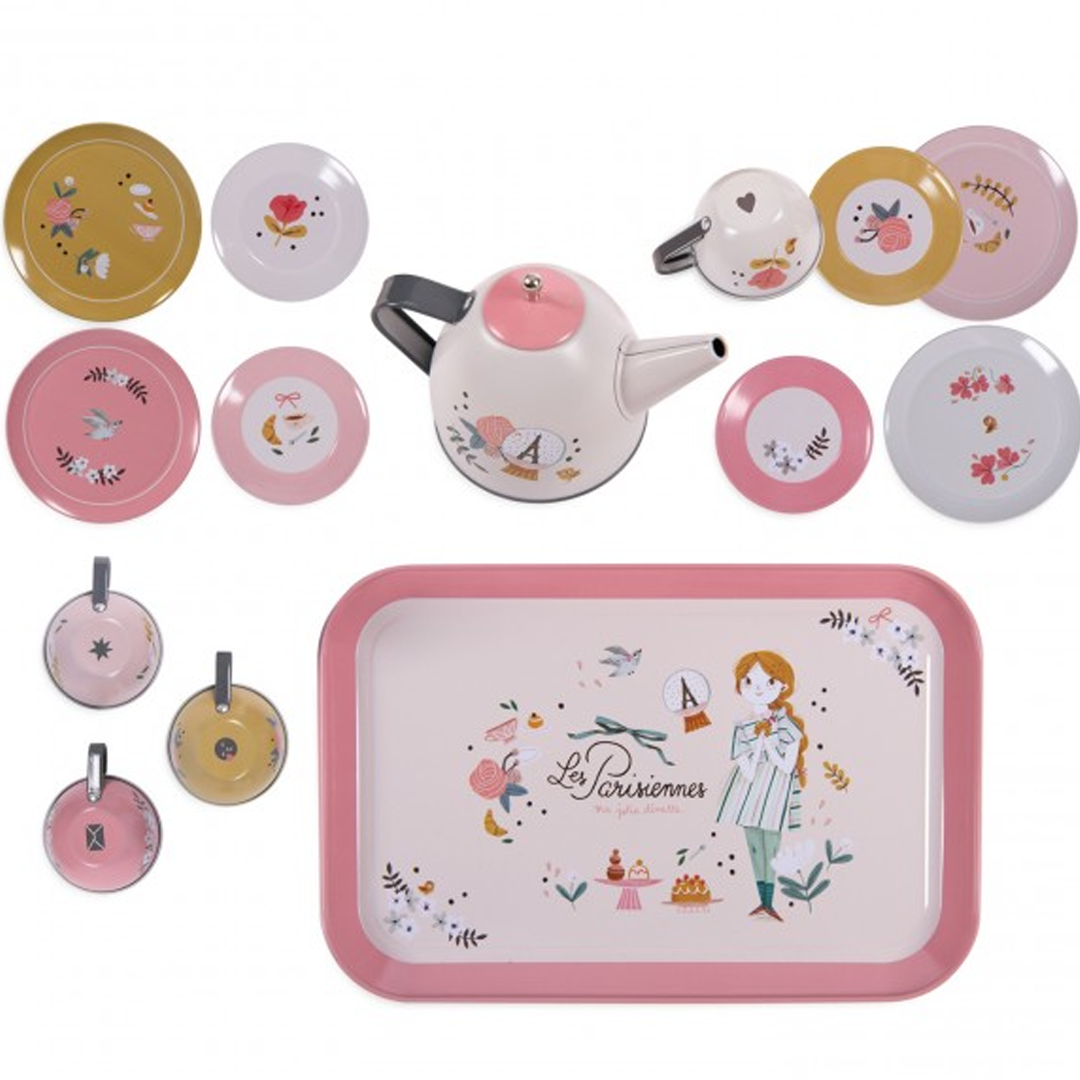 moulin roty theeservies met koffer les parisiennes | 642577 | 1