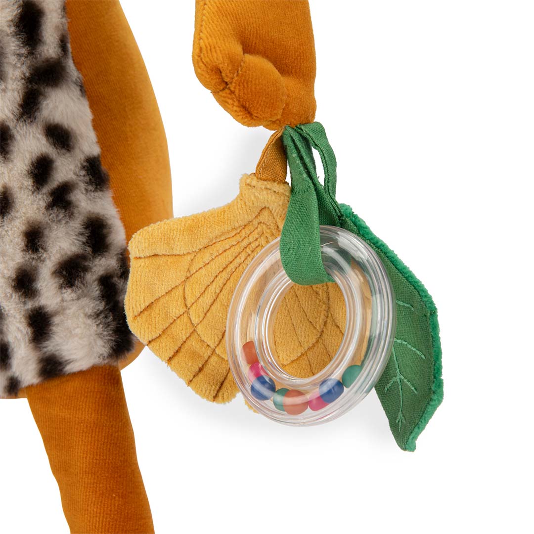 moulin roty activiteitenknuffel la forêt mawa - luipaard taïgo - 55 cm | 688076 | 5