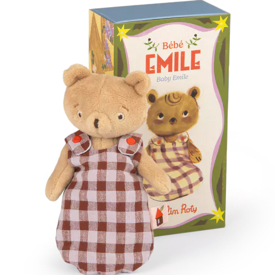 moulin roty knuffelbeer les minouchkas - baby emile - 16 cm | 681034 | 1