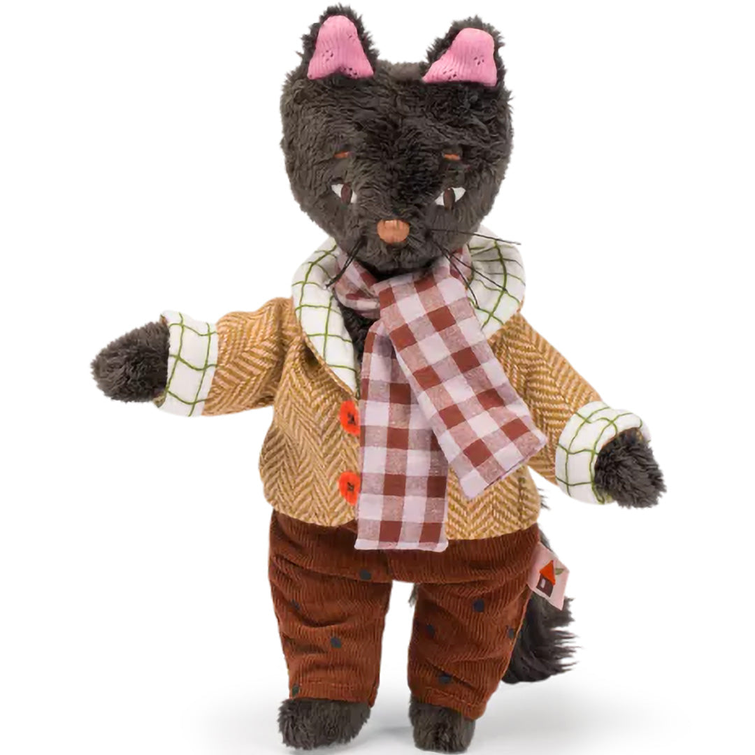moulin roty knuffelkat les minouchkas - léon - 25,5 cm | 681028 | 4