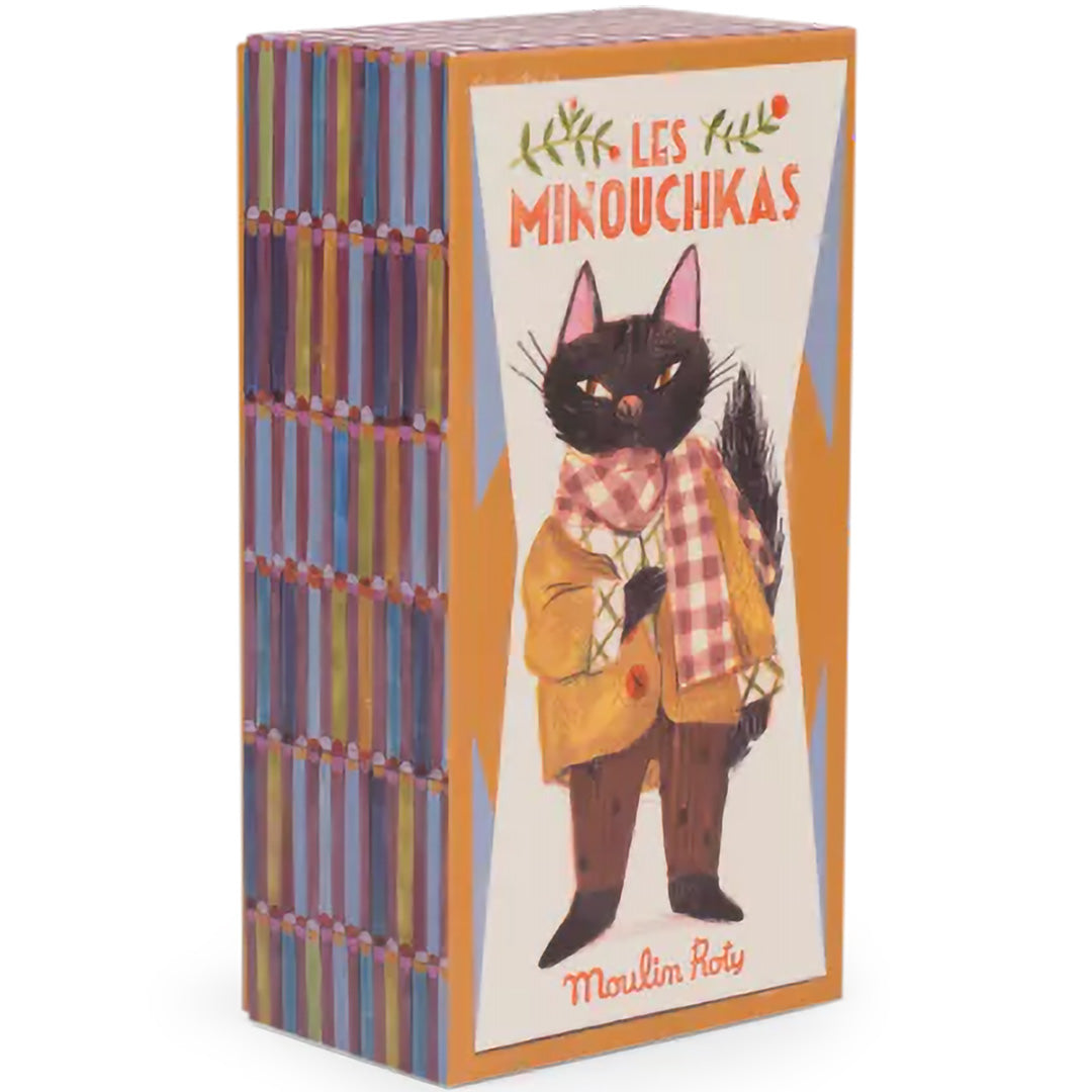 moulin roty knuffelkat les minouchkas - léon - 25,5 cm | 681028 | 5