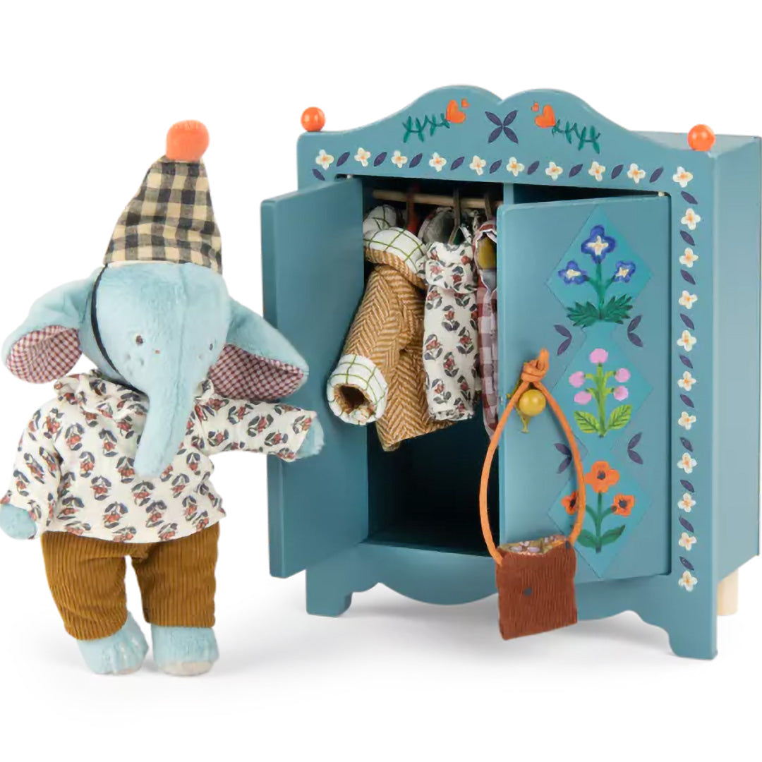 moulin roty poppenkledingkast les minouchkas - 29 cm | ROTY681103 | 2