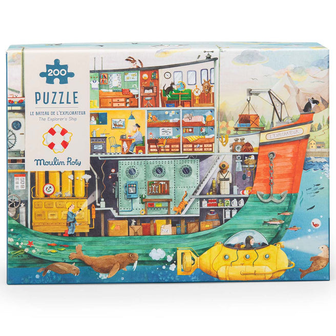 moulin roty puzzel le jardin du moulin - boot - 200st | 712446 | 1