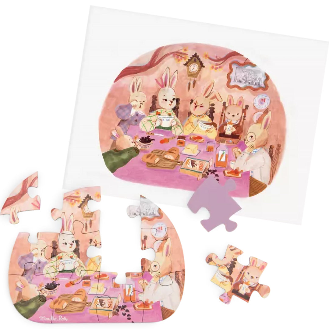 moulin roty puzzel les minouchkas - een mooie dag - 4x12st | 681440 | 5