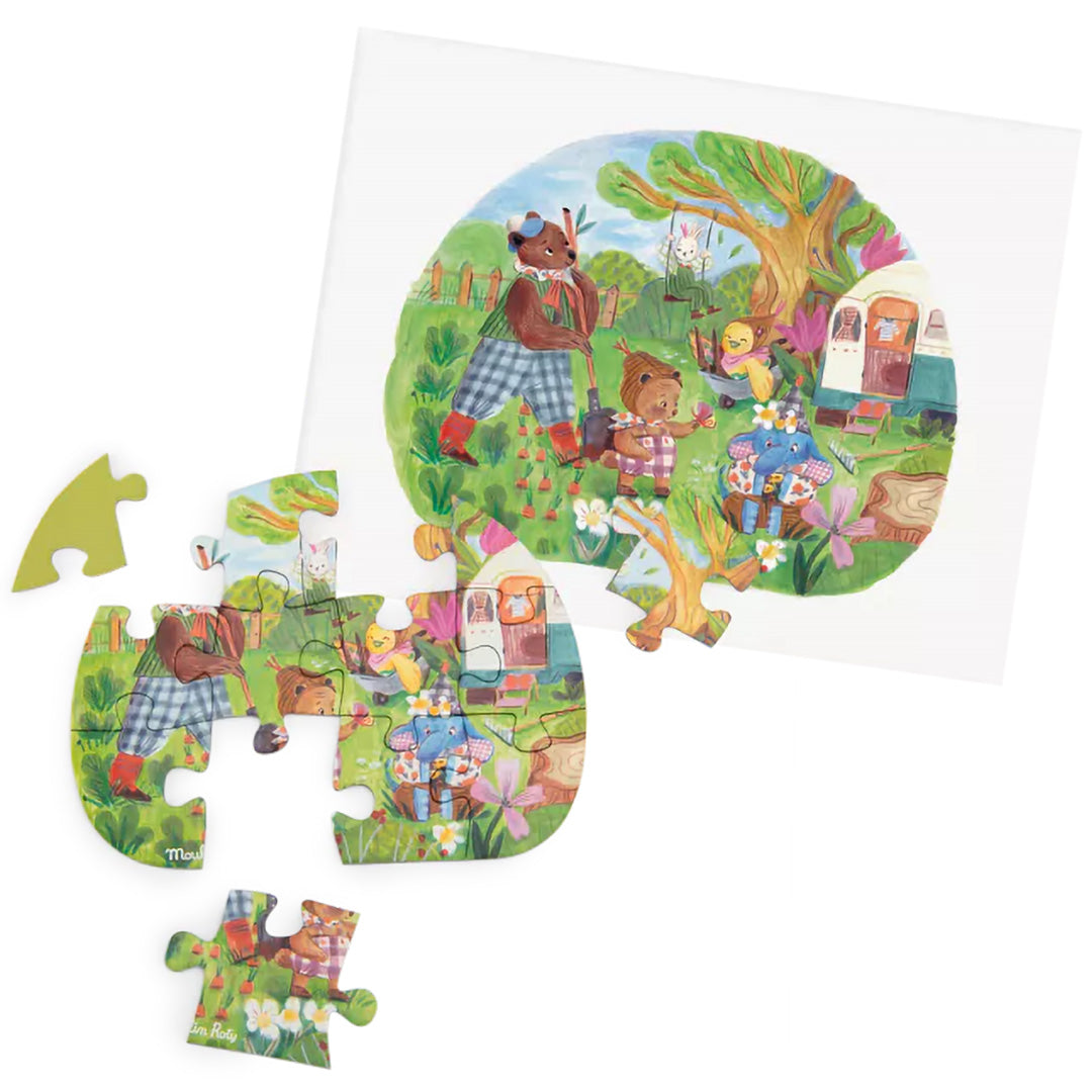 moulin roty puzzel les minouchkas - een mooie dag - 4x12st | 681440 | 6