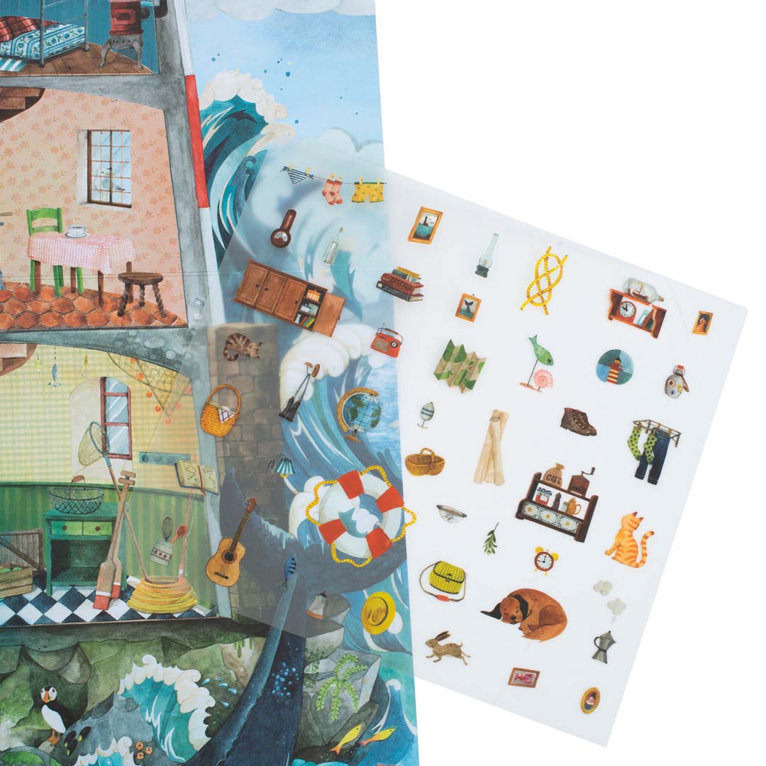 moulin roty stickerposter le jardin du moulin - vuurtoren | 712444 | 3
