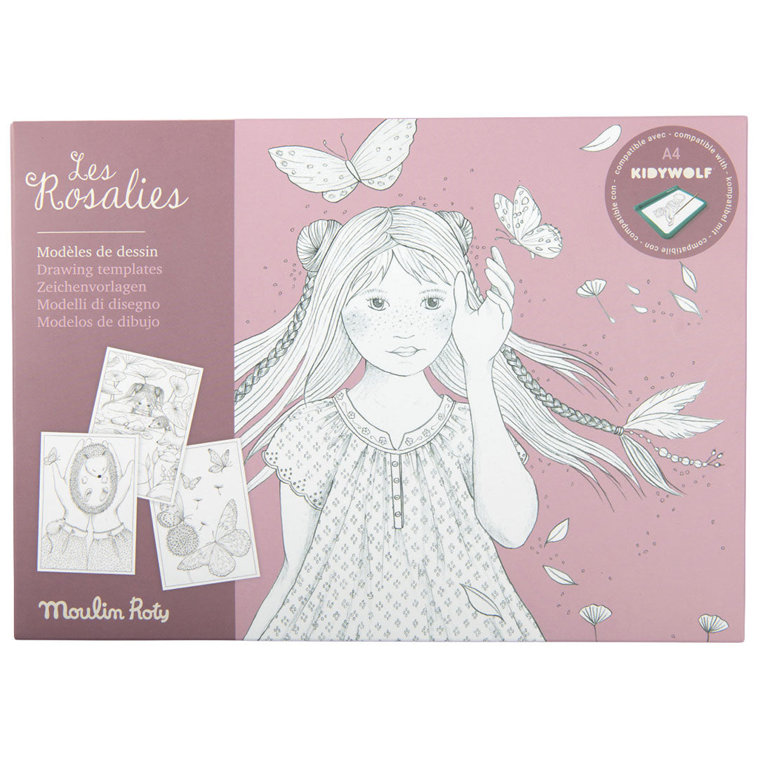 moulin roty tekensjabloon voor tekenbord - kidywolf - les rosalies - 24st | 710629 | 1